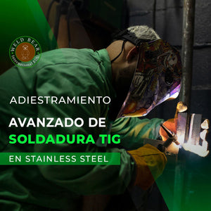 Curso Avanzado 8 clases de Tig en stainless steel (Admisión)